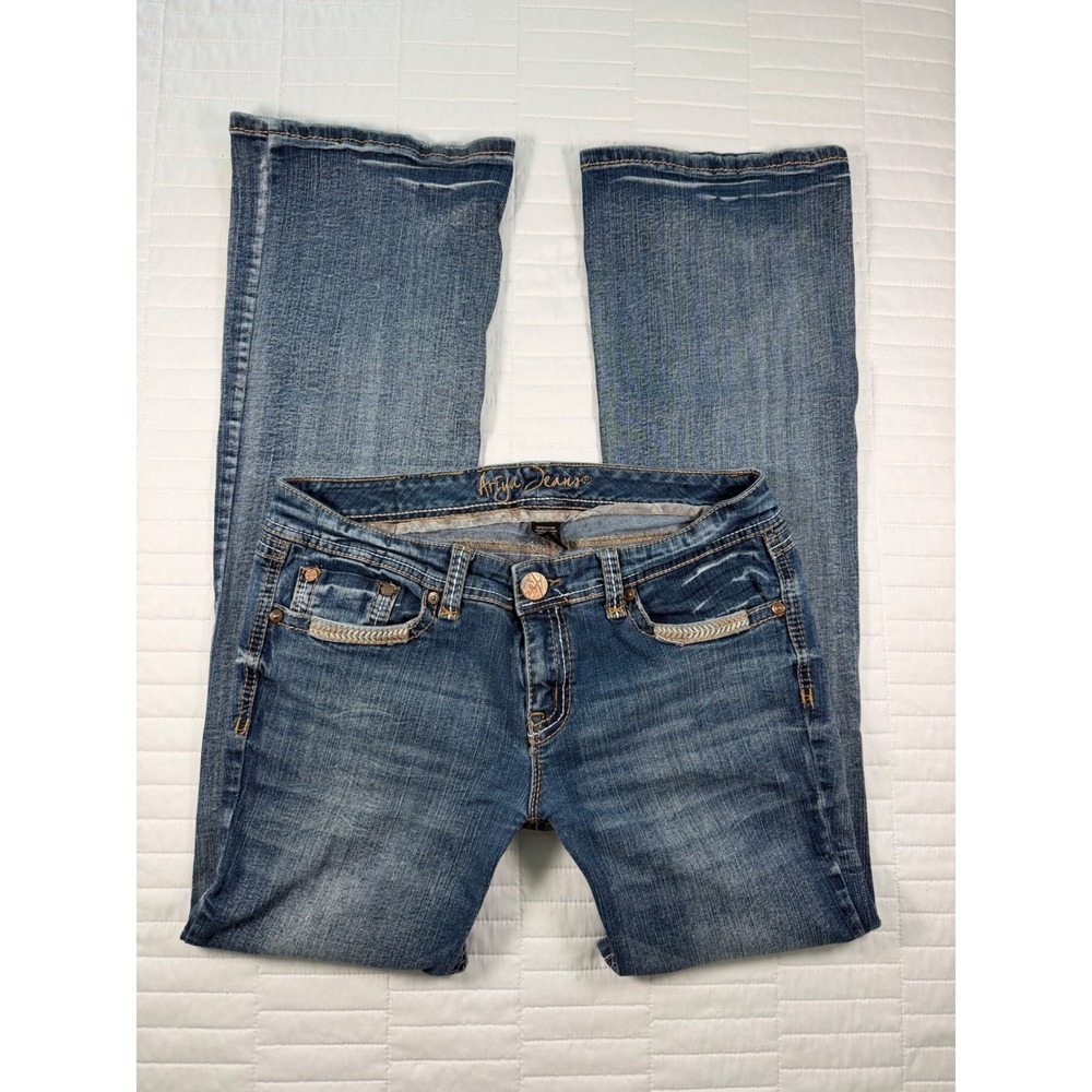 Vintage Ariya Women's Low Rise Bootcut Flare Jeans Y2K Denim Western Cowgirl 11